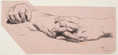 Studie van Handen door Max Beckmann