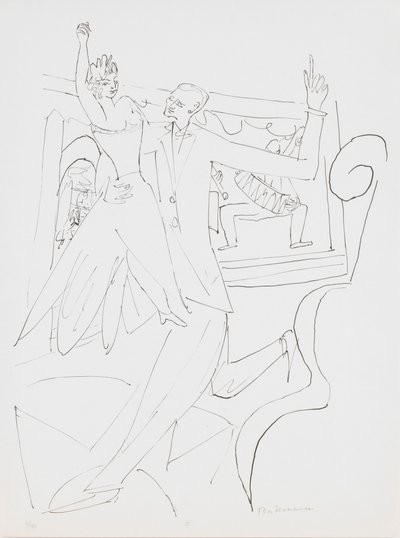 Tango, plaat 4 uit de portfolio Dag en Droom door Max Beckmann