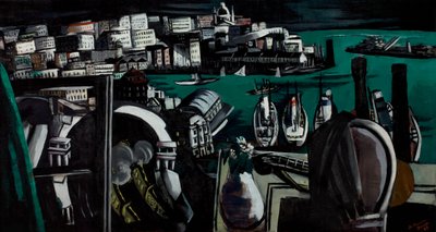 De haven van Genua door Max Beckmann
