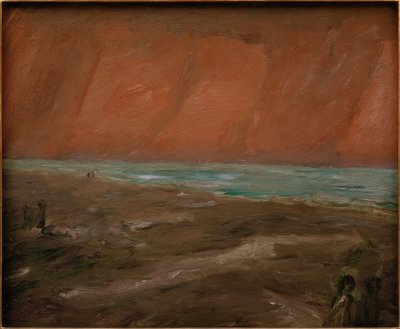 Somber avond aan zee door Max Beckmann