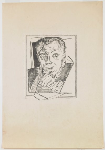 plaat 1: Zelfportret door Max Beckmann