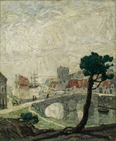 Oude zeehaven, 1921 door Max Bohm