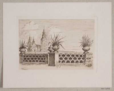 Uitzicht vanuit de Botanische Tuin door Max Kleinsorg
