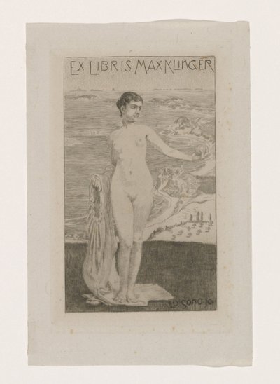 Ex libris van Max Klinger door Max Klinger