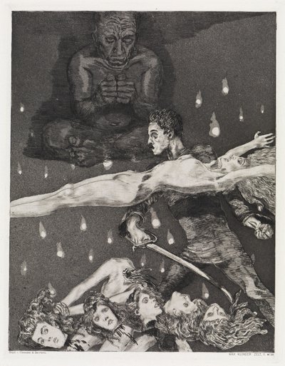 Moord, Tent, opus XIV, deel 2, nr. 39 door Max Klinger