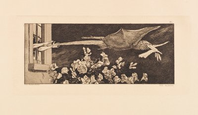 Opus VI, uit Paraphrase on the Finding of a Glove, 1881 door Max Klinger
