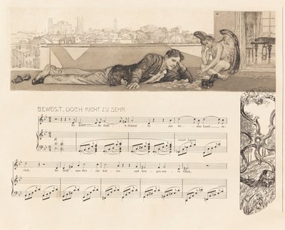 Opus XII, Brahms Fantasie, 1894 door Max Klinger