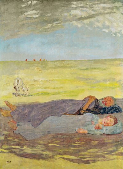 Rust tijdens de Vlucht naar Egypte, 1912 door Max Klinger
