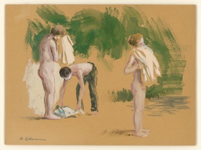 Badende Knaben door Max Liebermann