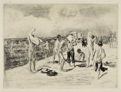 Badende jongens door Max Liebermann