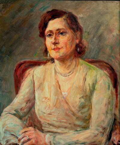 Portret van Lydia Petrowa door Max Liebermann