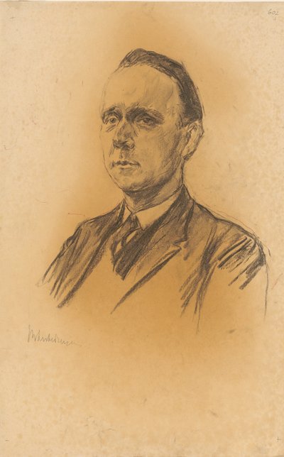 Portret van professor Werner Jäger door Max Liebermann