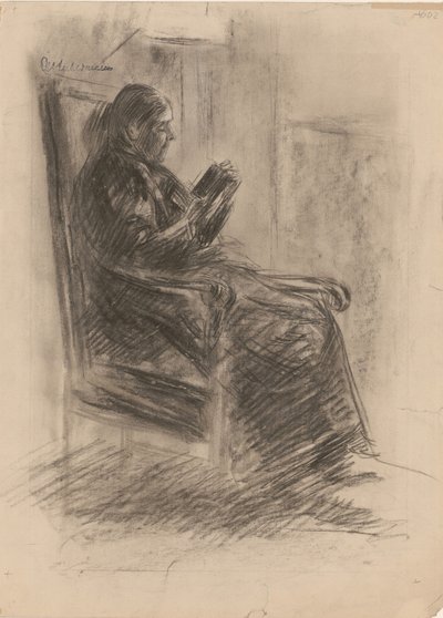 De vrouw van de kunstenaar door Max Liebermann