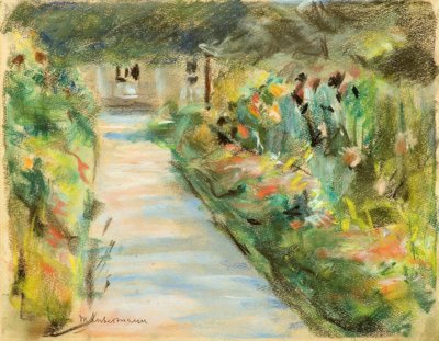 M.Liebermann, Bloeiende Tuin door Max Liebermann