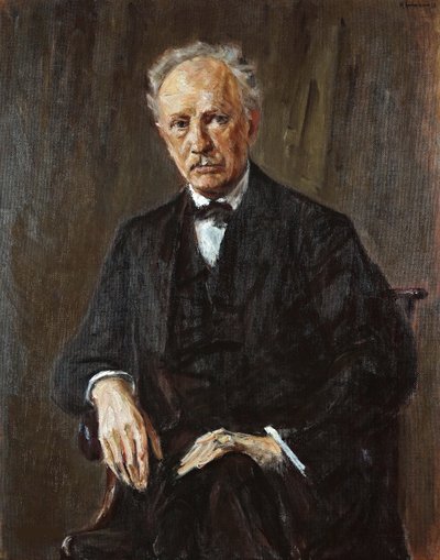 Portret van de componist Richard Georg Strauss 1864-1949, 1918 door Max Liebermann