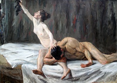 Samson en Delila door Max Liebermann