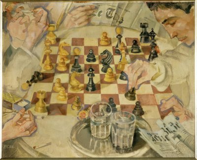 De schakers door Max Oppenheimer