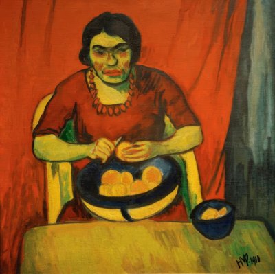 De sinaasappelschiller door Max Pechstein