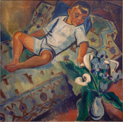 Liggende jongen door Max Pechstein