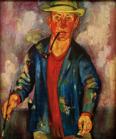 zelfportret door Max Pechstein