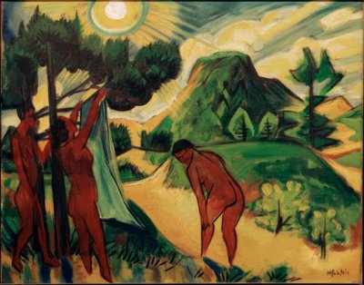 Zomer in Nidden door Max Pechstein