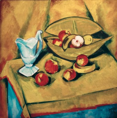 Stilleven met appels door Max Pechstein