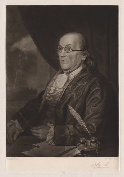 Benjamin Franklin door Max Rosenthal