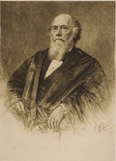 Portret van rechter Stephen Field door Max Rosenthal