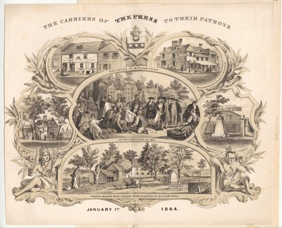 Relieken van William Penn in Philadelphia door Max Rosenthal