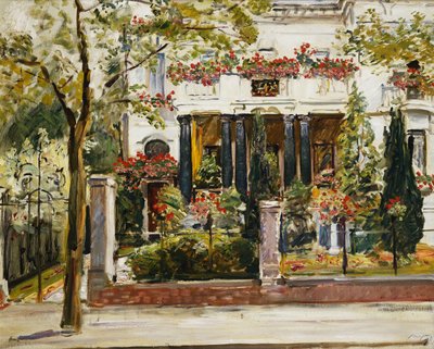 De Voortuin van de Steinbart Villa in Berlijn, 1911 door Max Slevogt