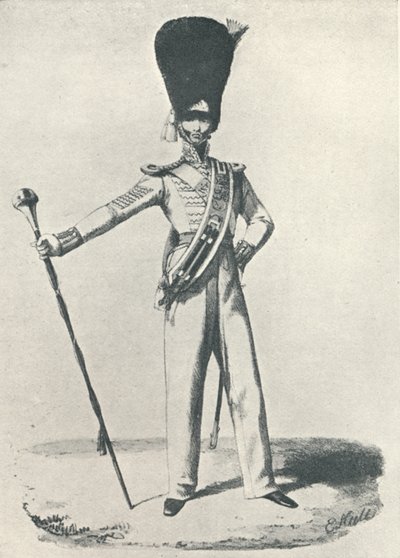 17e Regiment, Drum Major 1830, 1830 1909 door Maxim Gauci