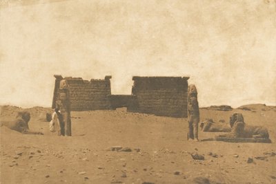 Dromos van de Tempel van Sébona, 3 april 1850 door Maxime Du Camp