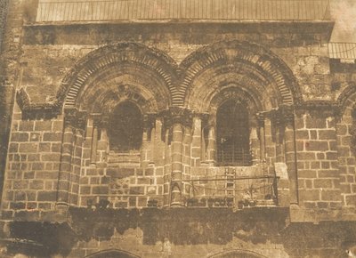 Façade van de Kerk van het Heilig Graf, in Jeruzalem No. 2 bovenste deel door Maxime Du Camp