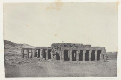 Gournah, Graf van Osymandias; Thebe, plaat 58 uit het album "Egypte, Nubie, Palestina et Syrie" (1852) door Maxime Du Camp