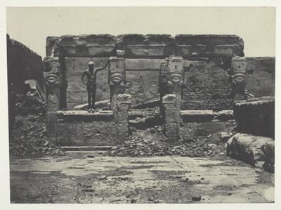 Grand Temple de Dendérah Teutyres, Haute-Egypte, 184951, gedrukt 1852 door Maxime Du Camp