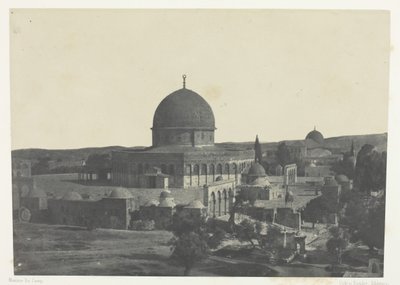 Jeruzalem, Moskee van Omar, Palestina, 1849-51, gedrukt 1852 door Maxime Du Camp