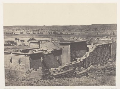 Kalabscheh, Algemeen Uitzicht op de Tempel van Kalabscheh (Talmis); Nubië door Maxime Du Camp