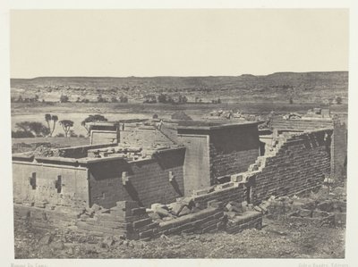 Kalabscheh, Algemeen Uitzicht op de Tempel van Kalabscheh (Talmis); Nubië door Maxime Du Camp