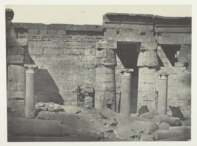 Médinet-Habou, Peristyle van het paleis van Ramsès-Méiamoun; Thebe door Maxime Du Camp