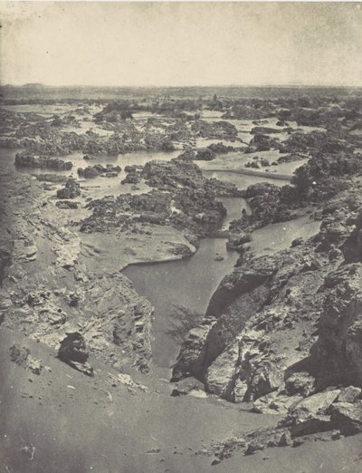 Nubië. Vue Cavalière de la Seconde Cataracte, 1850 door Maxime Du Camp