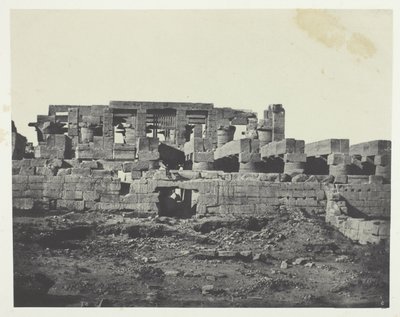 Paleis van Karnak, Zuidelijke Ingang van de Hypostyle Zaal; Thebe door Maxime Du Camp