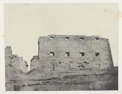 Paleis van Karnak, Grote Pylonen van Zuidwest; Thebe door Maxime Du Camp