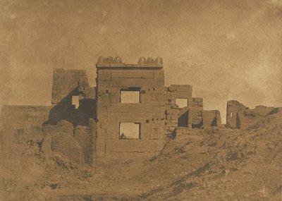 Paviljoen of Gynaecium van Ramses-Meiamoun, in Medinet-Habu door Maxime Du Camp