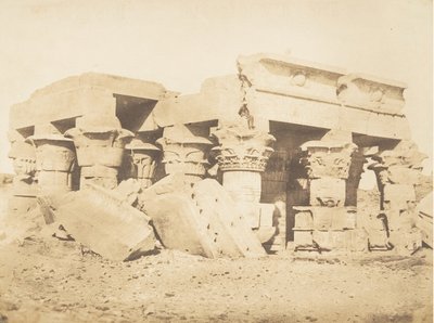 Ruïnes van de Tempel van Koum-Ombou Ombos door Maxime Du Camp