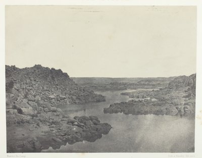 Sortie de la Première Cataracte, Haute-Egypte, 1849-51, gedrukt 1852 door Maxime Du Camp