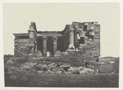 Tempel van Maharakkah Hièra Sycaminos van de Grieken, Nubië, 1849-51, gedrukt 1852 door Maxime Du Camp