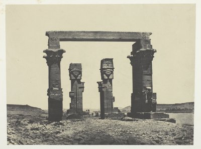 Tempel van Kardassy, Nubië door Maxime Du Camp
