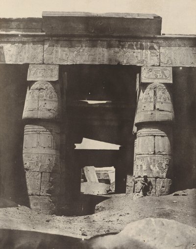 Thebe: Karnak, Portiek van de Tempel van Khons door Maxime Du Camp
