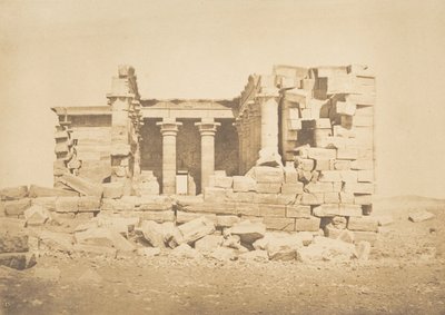 Vue du Temple de Maharakka Hiéra-Sycaminos, 5 april 1850 door Maxime Du Camp