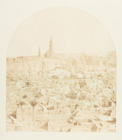 Vue générale du Kaire, prise de la Mosquée Tegloun, december 1849-januari 1850 door Maxime Du Camp